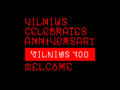 Vilnius 700 logo branding logo