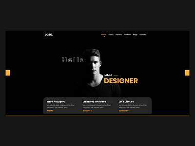 Jojo - Personal Portfolio Website Template