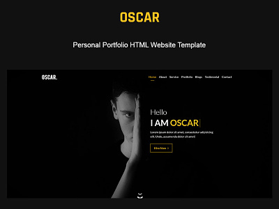 Oscar - Personal Portfolio Website Template