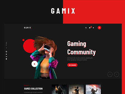 Gaming Website Design designs, themes, templates and downloadable graphic  elements on Dribbble