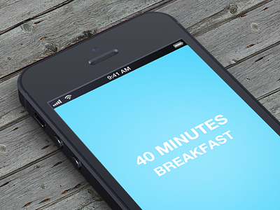 Fling for iPhone app clock countdown fling free gradient ios iphone simple simplicity time timer