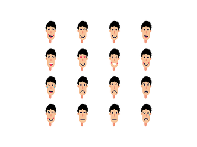 Face Emotion Man .ai avatar emotion face illustrator cc vector