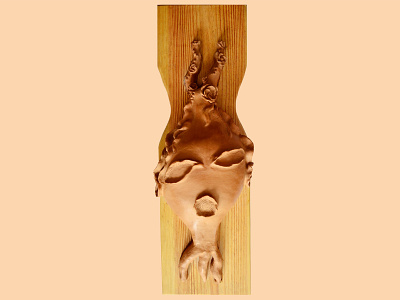 Flower girl art illustration nature peach sculpture terracotta