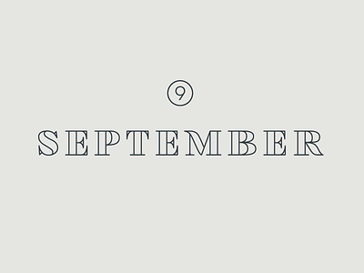 September Playlist classic clean design graphic modern serif simple text type typography