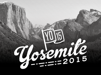 Yosemite graphic design icon photo script texture typography