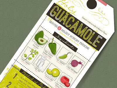 Holy Guacamole card food fun guacamole humor illustration mmmmmm recipe tag vegetables