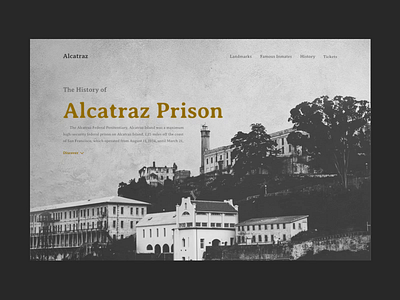 Alcatraz alcatraz animation history principle serif timeline web design