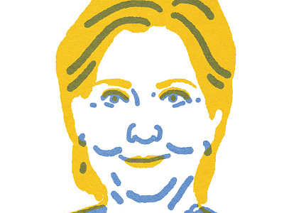 "Quick Portrait" Hillary Clinton election2016 illustration