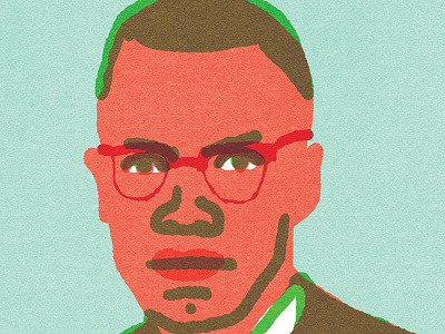 Malcolm X portraits quickportraits