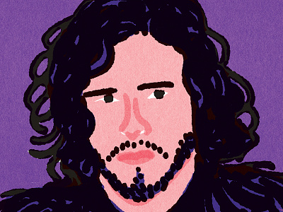 "QUICK PORTRAITS", JON SNOW, KIT HARINGTON gamesofthrones jonsnow quickportraits