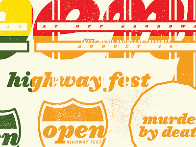 Open Highway Fest 2013 4 posters in 1 fest hfj murder by death open texture ziggurat