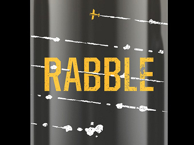 Rabble Bottle black bottle plane rabble