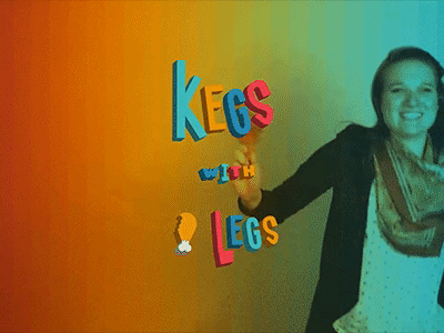 Kegs With 🍗 Legs Video carrie dancing jake kegs legs rainbow 🍗