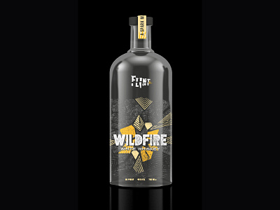 Flint: Wildfire black bottle fire flint rested stoke whiskey