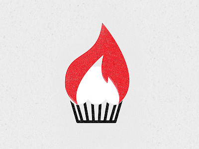 Cup Cake Fire cake cup fire lines texture