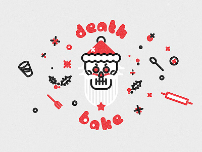 death bake branding christmas death santa