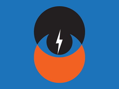 Lightning Bolt Eye bolt eye icon lightning look poster
