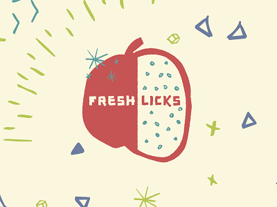 Fresh Licks apple fresh illustration licks pattern