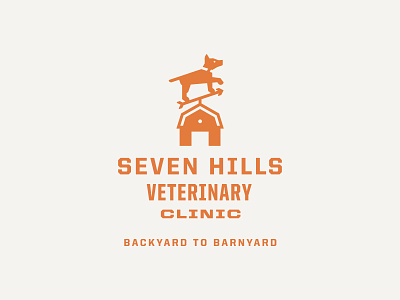 Seven Hills Veterinary Clinic Logo: Horizontal