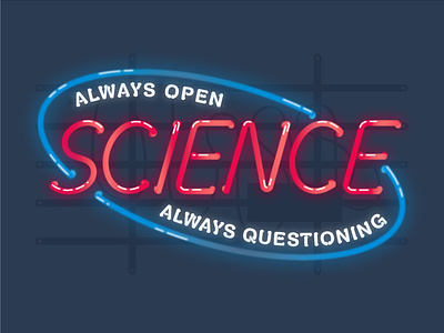 Science Open Sign design illustration illustrator lines open science illustration sign vector