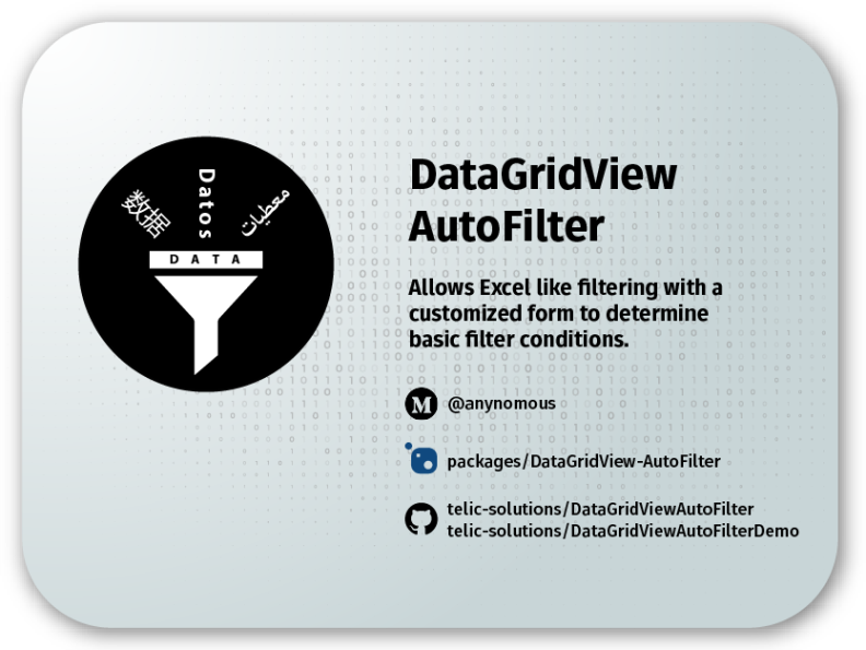 DataGridView AutoFilter by Mustafa Ahmed on Dribbble