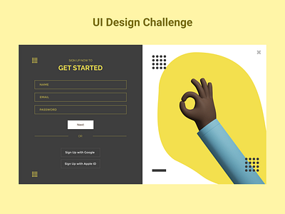 Sing up UI/UX - Daily UI Challenge