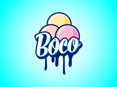 Boco art artwork design logo typogaphy vector