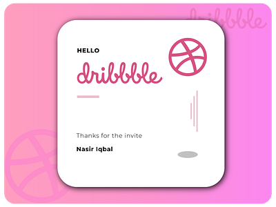 Thank You Dribbble!