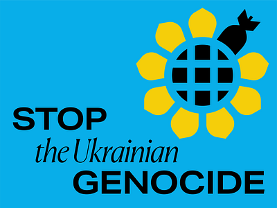 Stop the Ukrainian Genocide branding design freedom genocide graphicdesign illustration logo russia standwithukraine stopputin stoprussia stopwar stopwarinukraine ukraine visual design