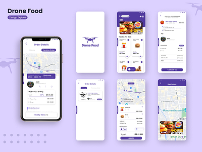 Drone Food apps design mobile app mobile app design mobile design ui design ui ux design uidesign