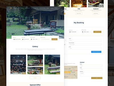 Bamboo Resort design ui design ui ux design uidesign web design