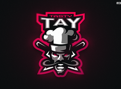 Evil Cook Mascot Logo angry branding cook design e sports evil gray icon illustration logo mascot mascot logo red vector white