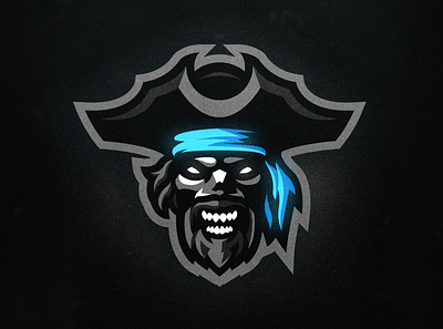 Pirate Mascot Logo angry art blue branding dead design e sports illustration logo mascot mascot logo pirate sea skull vector