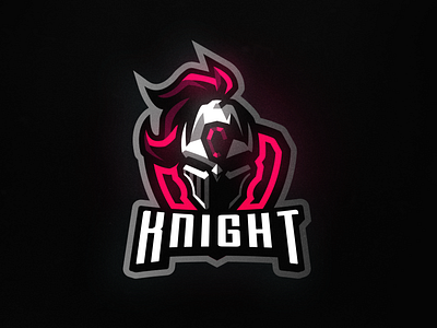 Knight Mascot Logo angry branding design e sports icon illustration knight logo mascot mascot logo sword vector