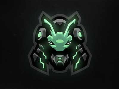 Cyber Samurai Mascot Logo