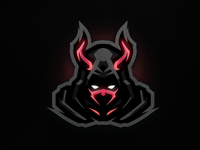 Demon mascot logo angel angry art black branding demon design devil e sports god hood illustration logo magic mascot mascot logo red vector