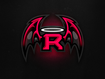 "R" Mascot Logo angry art branding design e sports gray illustration logo mascot mascot logo r red redesign vector
