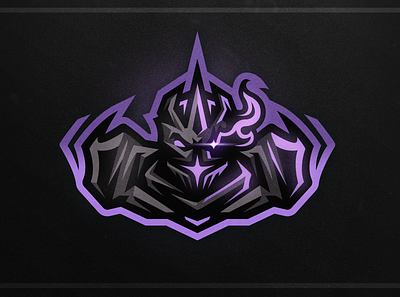 Guardian Mascot Logo angry art branding design e sports guardian illustration logo mascot mascot logo purple titan vector