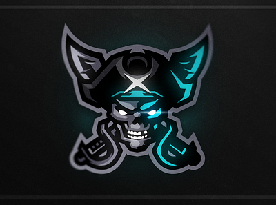 Pirate Mascot Logo angry art blue branding design e sports illustration logo mascot mascot logo ocean pirate sea skull sword vector