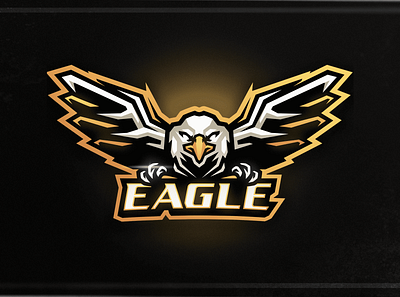 Eagle Mascot Logo angry art bird branding design e sports eagle falcon hawk illustration logo mascot mascot logo vector