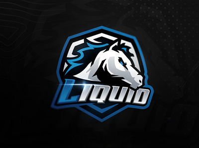 Team Liquid logo redesign angry art blue branding design e sports horse illustration liquid logo mascot mascot logo team liquid vector