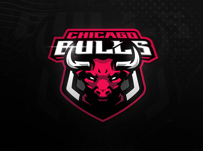 Chicago Bulls logo redesign angry art basketball branding bull chicago design e sports illustration logo mascot mascot logo red vector