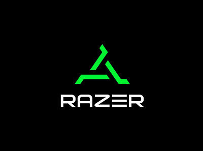 Razer logo redesign branding design gaming green illustration logo mascot mascot logo razer redesign typography ui ux vector