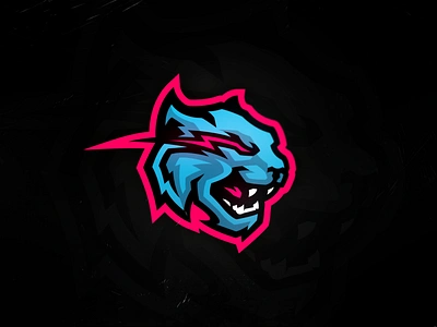 MrBeast logo redesign beast blue branding cougar design illustration logo mascot mascot logo mrbeast pink tiger typography ui ux vector