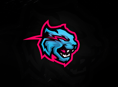 MrBeast logo redesign beast blue branding cougar design illustration logo mascot mascot logo mrbeast pink tiger typography ui ux vector