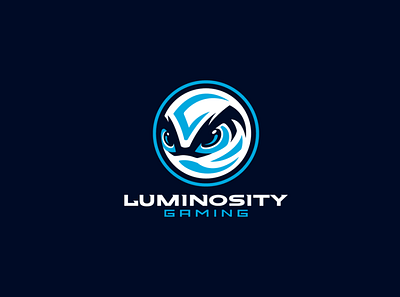 Luminosity Gaming logo redesign ball blue branding design e sports gaming illustration logo luminosity gaming mascot mascot logo typography ui ux vector