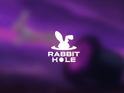 Rabbit Hole logo concept branding crypto cryptopunk design eth ethereum hole illustration larva logo mascot mascot logo nft rabbit rabbithole sol typography ui ux vector