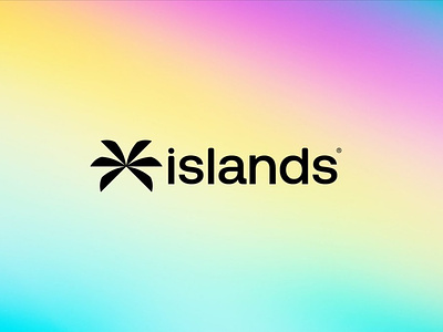 Islands - Logo Redesign blockchain branding crypto design digital eth ethereum islands logo nft palm redesign social network token typography ui ux vector