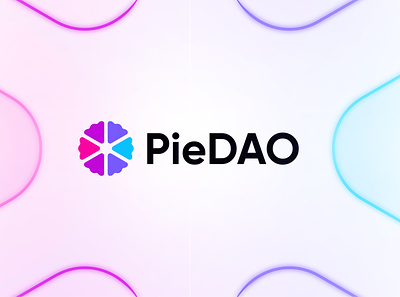PieDAO - Logo Redesign blockchain branding cake crypto decentralized defi design digital dough finance logo pie piece rainbow redesign token typography vector