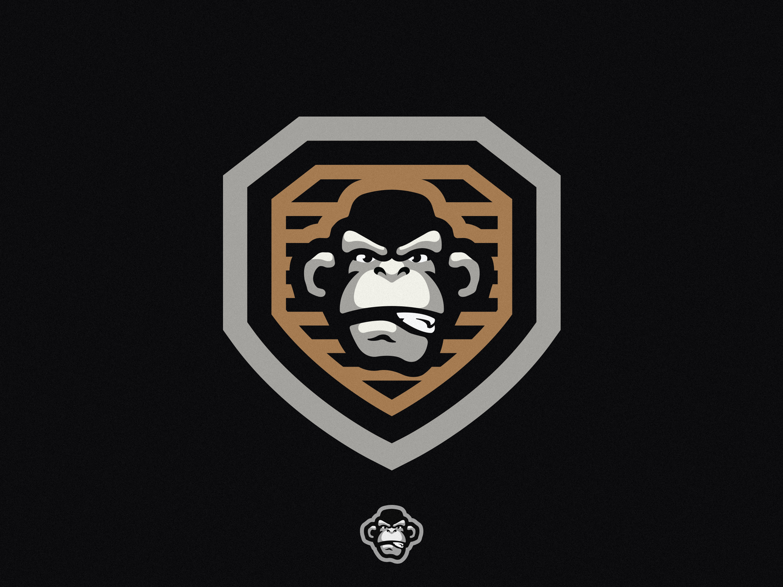 Monkey Mascot Logo by pxrxnoid on Dribbble